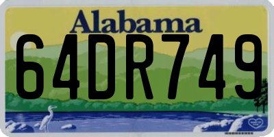 AL license plate 64DR749