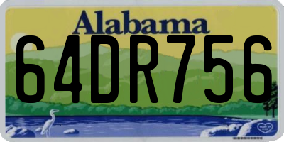 AL license plate 64DR756