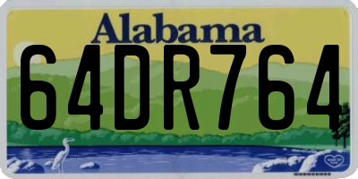 AL license plate 64DR764