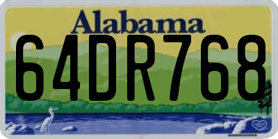 AL license plate 64DR768