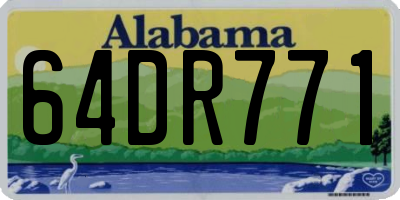 AL license plate 64DR771