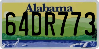 AL license plate 64DR773