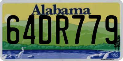 AL license plate 64DR779