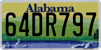 AL license plate 64DR797