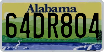 AL license plate 64DR804