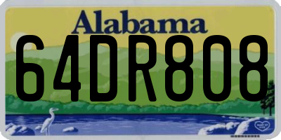 AL license plate 64DR808