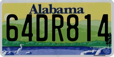 AL license plate 64DR814