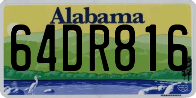 AL license plate 64DR816