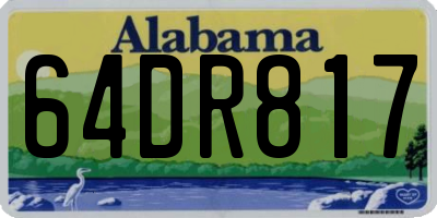 AL license plate 64DR817
