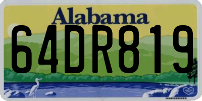 AL license plate 64DR819