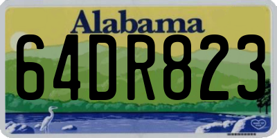 AL license plate 64DR823