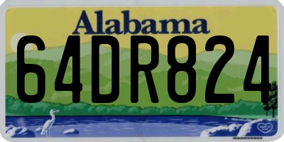 AL license plate 64DR824