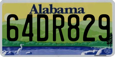 AL license plate 64DR829
