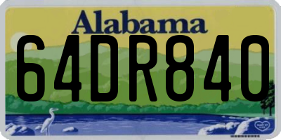 AL license plate 64DR840