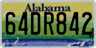 AL license plate 64DR842