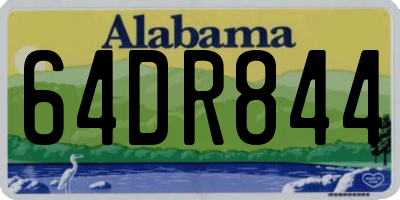 AL license plate 64DR844