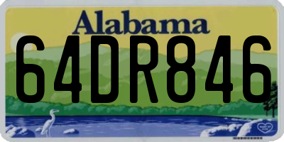 AL license plate 64DR846