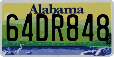 AL license plate 64DR848
