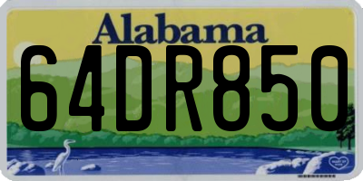 AL license plate 64DR850