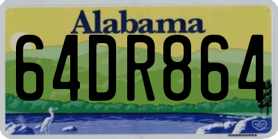 AL license plate 64DR864