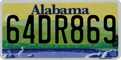 AL license plate 64DR869