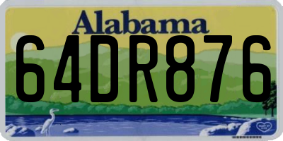 AL license plate 64DR876