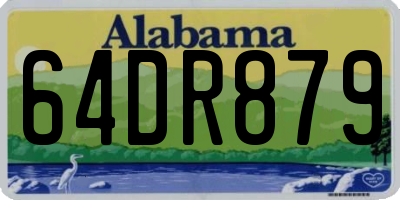 AL license plate 64DR879