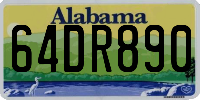 AL license plate 64DR890