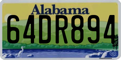 AL license plate 64DR894