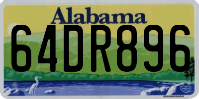 AL license plate 64DR896