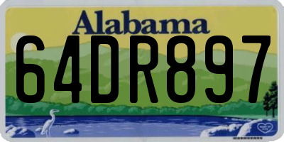 AL license plate 64DR897