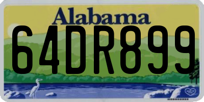 AL license plate 64DR899