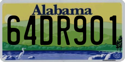 AL license plate 64DR901
