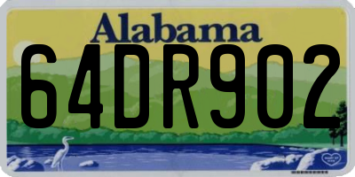 AL license plate 64DR902