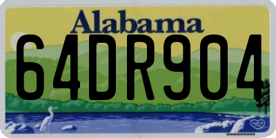 AL license plate 64DR904