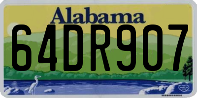 AL license plate 64DR907