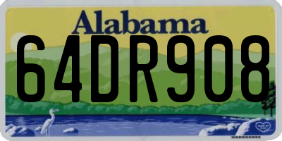 AL license plate 64DR908