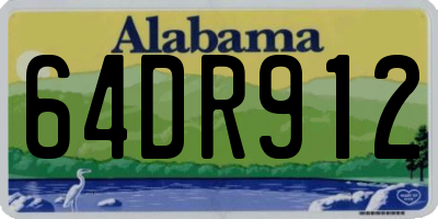 AL license plate 64DR912