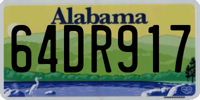 AL license plate 64DR917