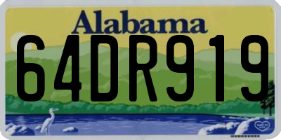 AL license plate 64DR919