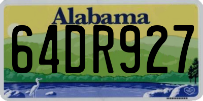 AL license plate 64DR927