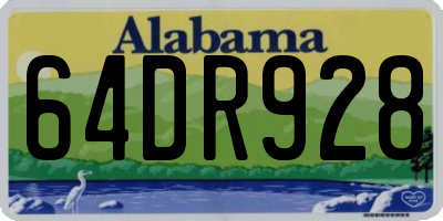 AL license plate 64DR928