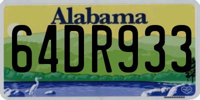 AL license plate 64DR933