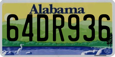 AL license plate 64DR936
