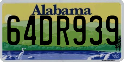 AL license plate 64DR939