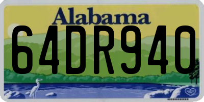 AL license plate 64DR940