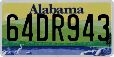 AL license plate 64DR943