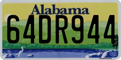 AL license plate 64DR944