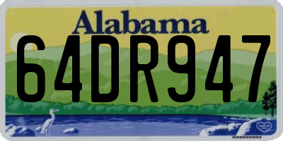 AL license plate 64DR947