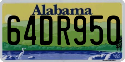AL license plate 64DR950